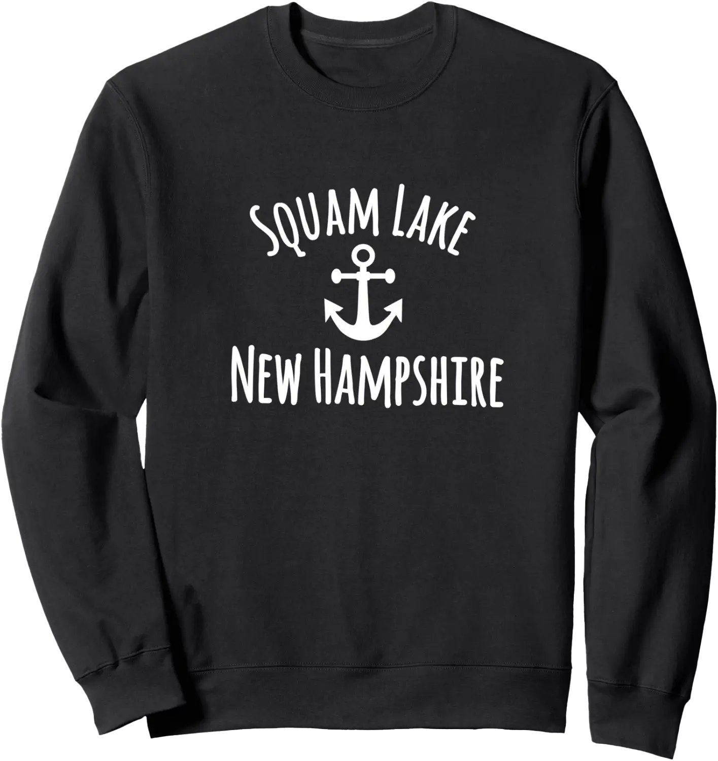 Squaim Squam Lake Sailing Boating Boat Nautical Coastal Anchor Graphic ...
