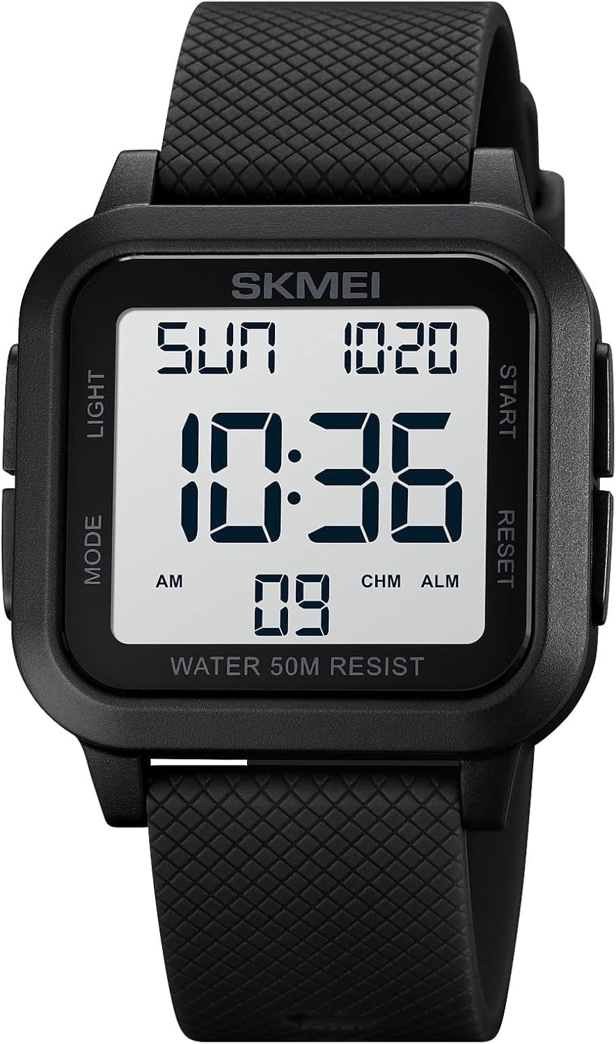 Squar Women's Men's Digital Watch Big Numbers Dial Multifunction Large ...