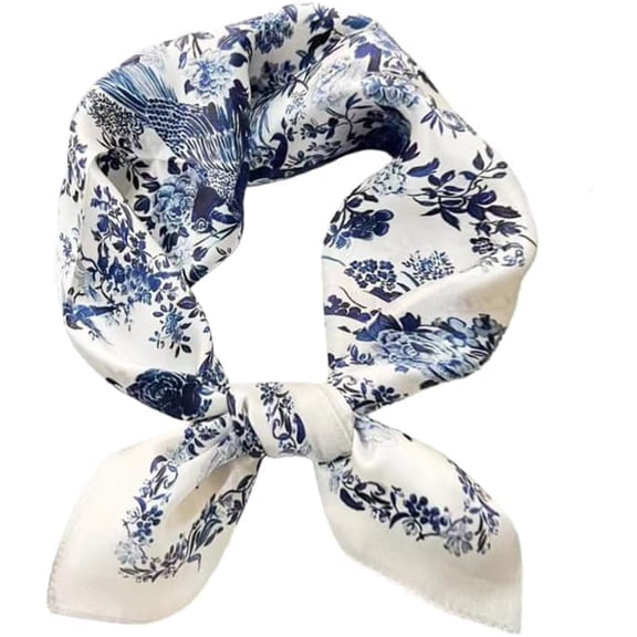 Square 100% Mulberry Silk 21'' x 21'' Hair Scarf Head Sleeping Wrap Satin Head Scarf for Women