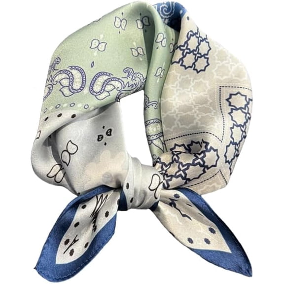 Square 100% Mulberry Silk 21'' x 21'' Hair Scarf Head Sleeping Wrap Satin Head Scarf for Women