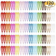 Square 120 Pack Colorful Hair Clips  Non-Slip Snap Clips for Women & Girls  Durable Hairpins for Thick Hair, Updos, Braids & Buns  Secure Hold, Snag-Free Design12 Colors