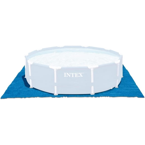 Intex Pool Ground Cloth Tarp for 8ft–15ft Round Above Ground Pools, Protective Pool Liner Pad, Prevents Tears, Wear & Punctures, Above Ground Pool Maintenance for Backyard Home (28048EP)