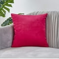 thumbnail image 1 of Set of 2 Velvet Solid Colors Throw Pillow Covers (With or Without Inserts), 1 of 10