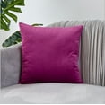 thumbnail image 1 of Square 22''x22'' Pack of 2 Velvet Solid Colors Pillow Covers (With or Without Inserts), 1 of 1