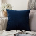 thumbnail image 1 of Set of 2 Velvet Solid Colors Pillow Covers (With or Without Inserts), 1 of 11