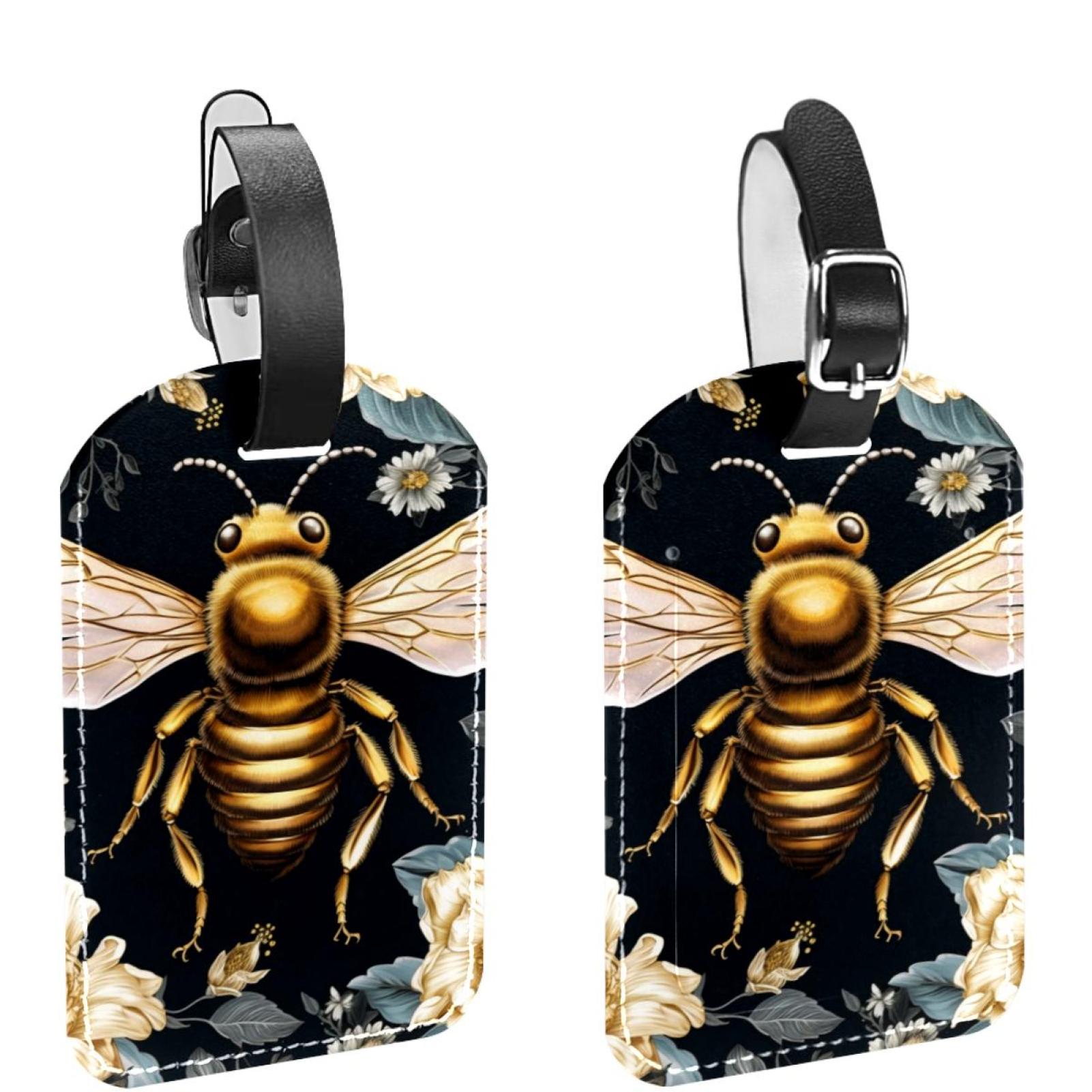 Embossed Texture PU Leather Bee Handbag - 4 Colours