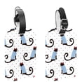 thumbnail image 1 of Square 2Pack PU Leather Cats Kitten Dots Cruise Luggage Tag with Privacy Cover and Name ID Tag for Travel Handbags Backpacks Luggage Tags, 1 of 6