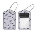 thumbnail image 1 of Square 2Pack PU Leather Paw Cruise Luggage Tag with Privacy Cover and Stainless Steel Ring - Suitable for Travel Handbags Backpacks Luggage Tags, 1 of 6