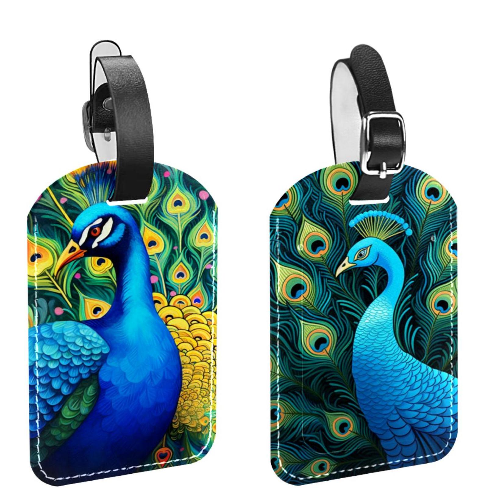 CUSTOMISED PEACOCK LUGGAGE TAG main image 1