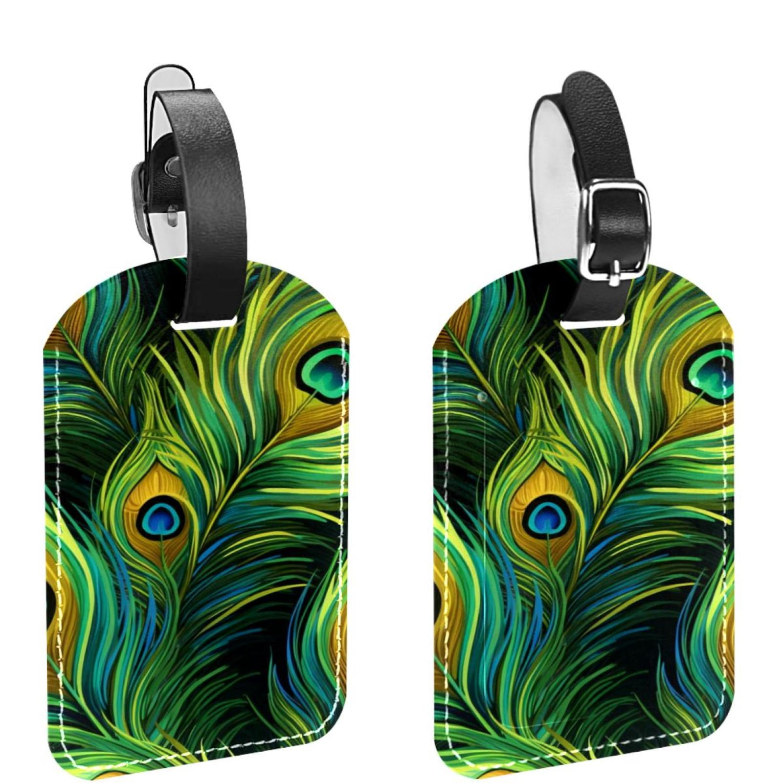 CUSTOMISED PEACOCK LUGGAGE TAG