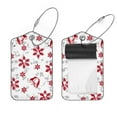 thumbnail image 1 of Square 2Pack PU Leather Skull Cruise Luggage Tag with Privacy Cover and Stainless Steel Ring - Suitable for Travel Handbags Backpacks Luggage Tags, 1 of 6