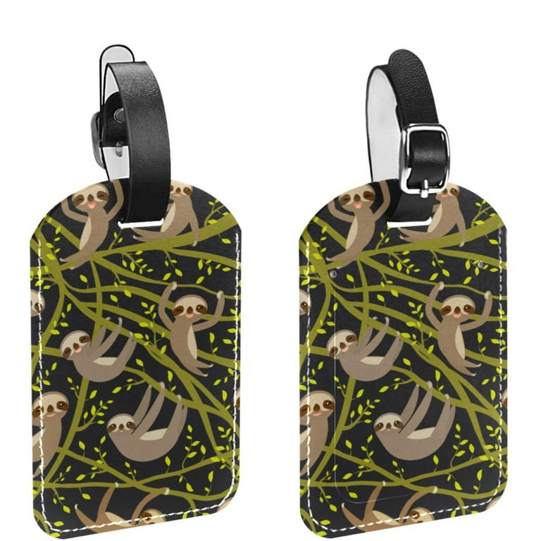 Sloth luggage tag deals