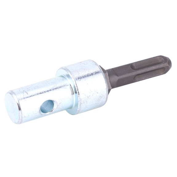 Square 4 Pits Drill Bit Adapter for Electric Hammer to Earth Auger Connector Tool, Heavy Duty Metal Construction