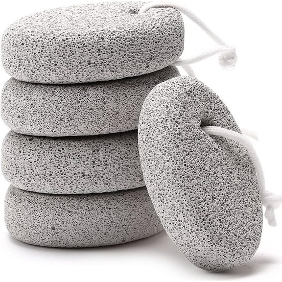 Square 5 Pack Natural Pumice Stone, Lava Pedicure Tools Hard Skin Callus Remover for Feet and Hands - Natural Foot File Exfoliation to Remove Dead Skin, Heels, Elbows, Hands
