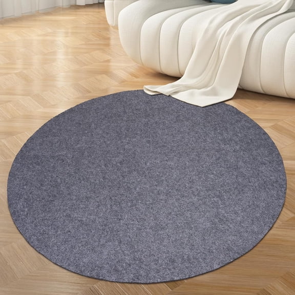 Square 6 Ft Felt Rug Pad with Non-Skid Backing Low Profile 1/8 Inch Thick Eco Friendly Floor Protection Customizable Size