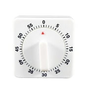 Square 60 Minute Mechanical Kitchen Timer with Loud Alarm, Kitchen Clock Timer Mini Countdown Timer, Manual Wind Up Kitchen Cooking Timer No Batteries Required, for Classroom, Home, Study and Cooking