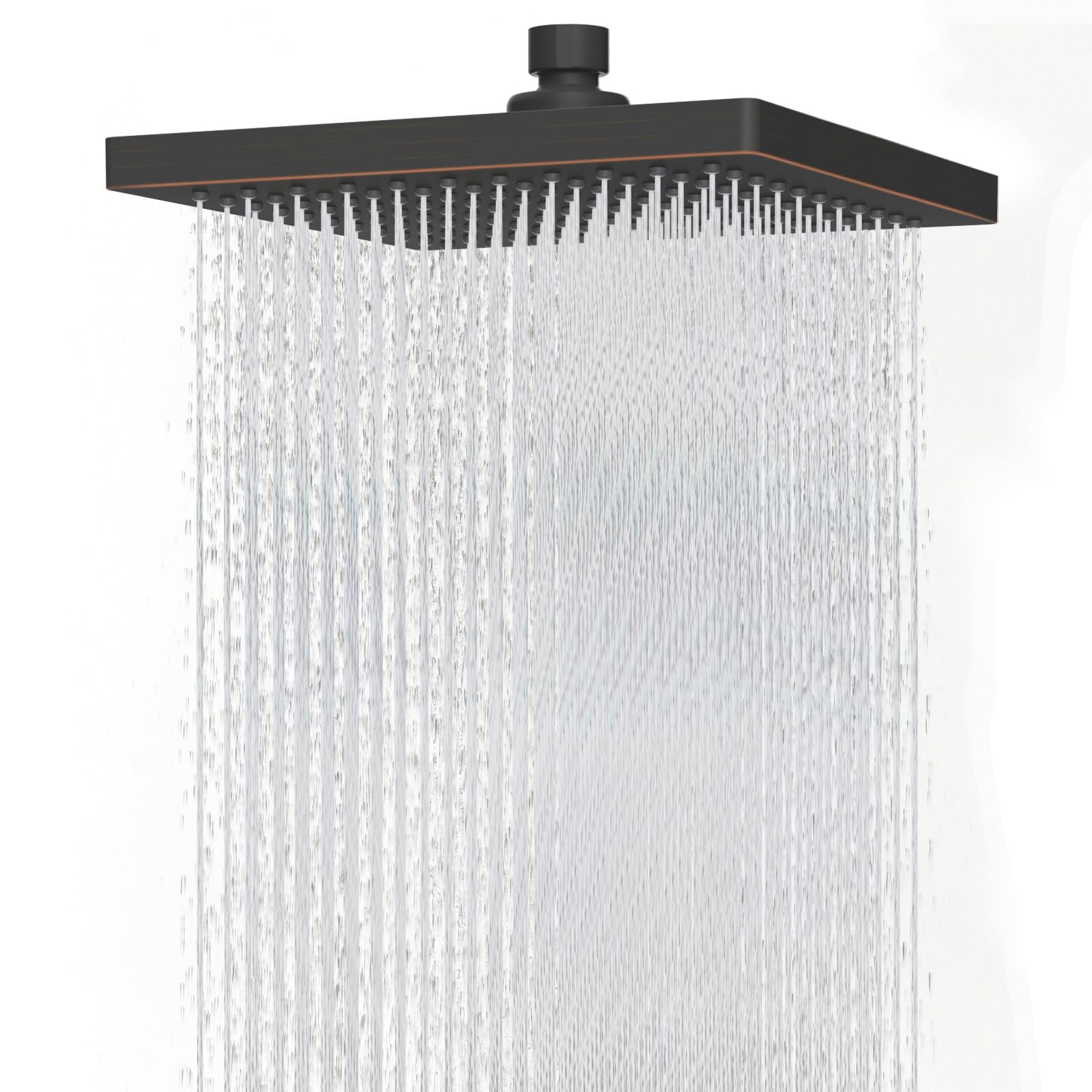 Square 8'' Oil Rubbed Bronze Fixed Rain Shower Head - Walmart.com