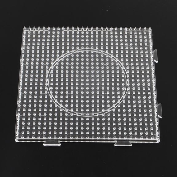 Square ABC Plastic Pegboards used for 5x5mm DIY Beads Clear 146x146x7mm