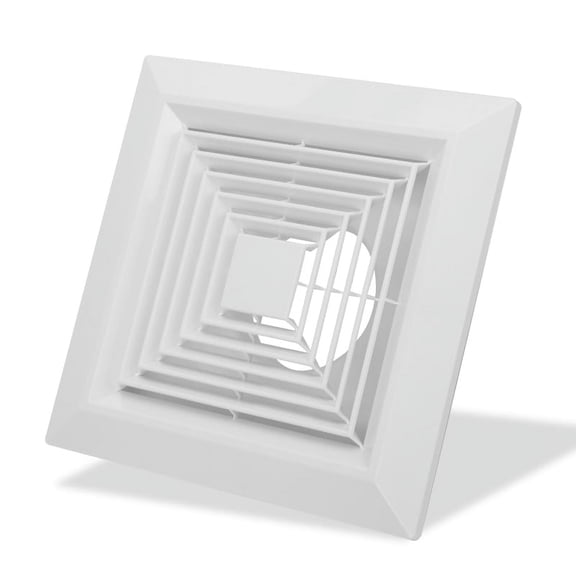 Square ABS Ceiling Diffuser Grilles Ceiling Air Vent Diffuser Spring Clasp Type 100/150/200mm Ventilation Beveled Edge Diffuser