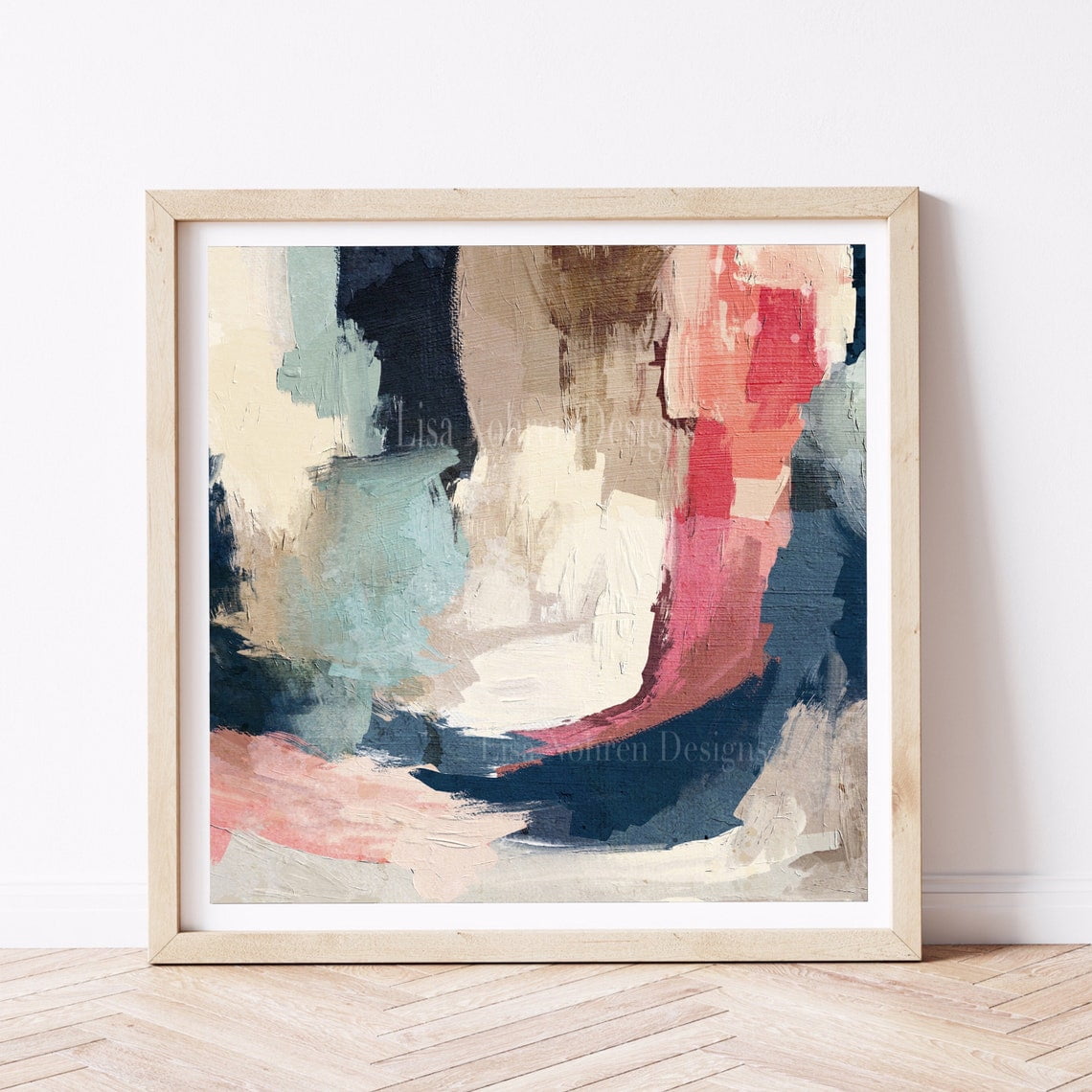 Square Abstract Wall Art Painting Art Colorful Abstract Print Modern ...