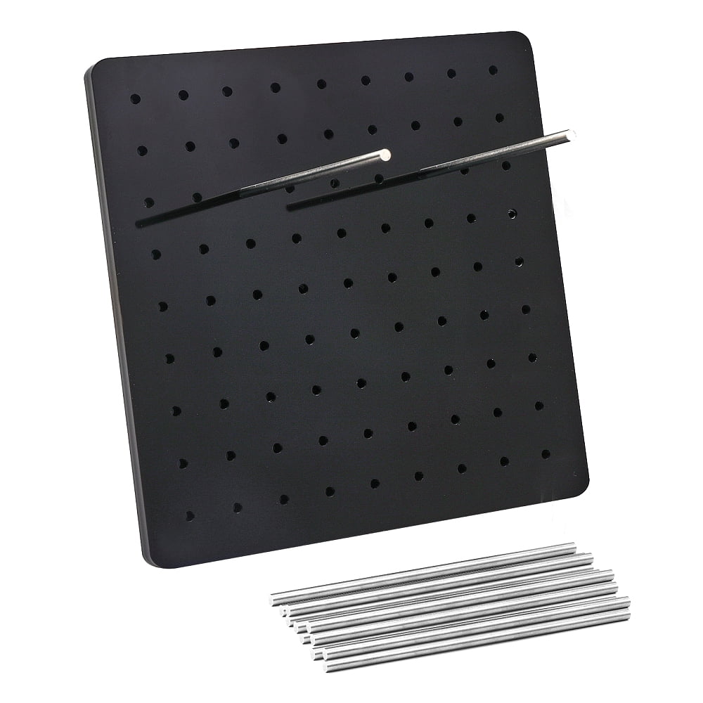 Square Acrylic Crochet Blocking Board with 20Pcs 304 Stainless Steel Bar Granny Squares Blanket Crochet Blocking Boards DIY