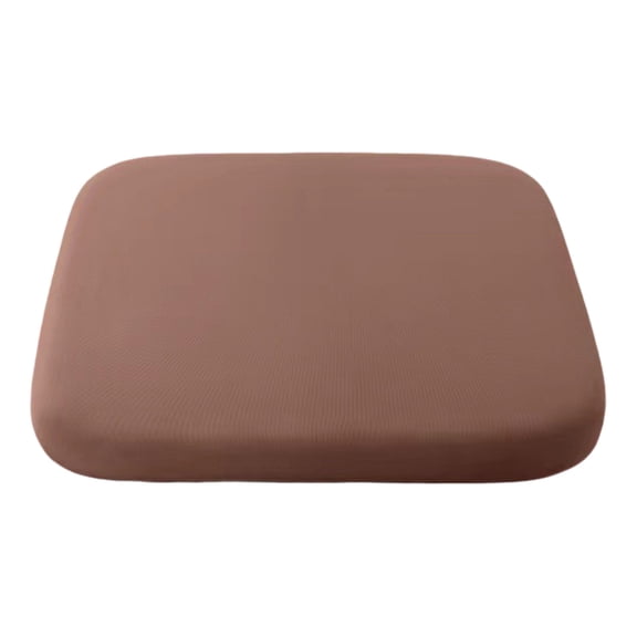 Square All‑Season Memory Foam Chair Cushion, Breathable Milk Silk Washable Seat Pad, Non‑Slip Bottom Slow‑Rebound Cushion, Comfort Seat Pad for Dining, Office and Auto Interior Daily Use-(Coffee)
