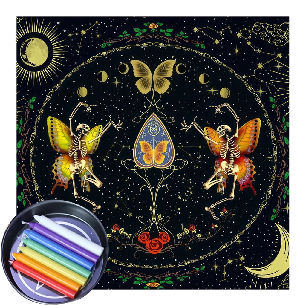 Square Altar Board Game Cards Pad Rune Table Cloth Metaphysical Board ...