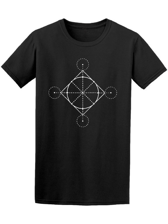 Square And Circles Illustration T-Shirt Men -Image by Shutterstock, Male Large