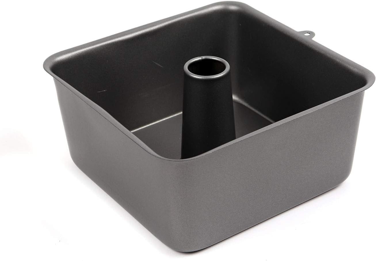 Square Angel Food Cake Pan 71/2 Inch X 71/2 Inch X 31/2 Inch High, 6