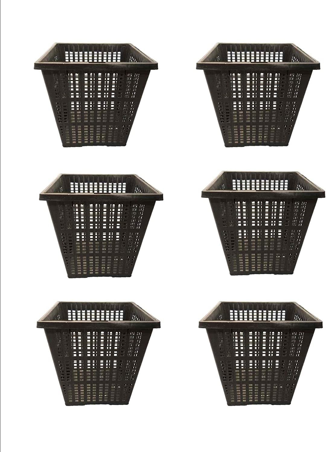 Square Aquatic Plastic Slotted Mesh Pond Plant Pot Or Flower Water