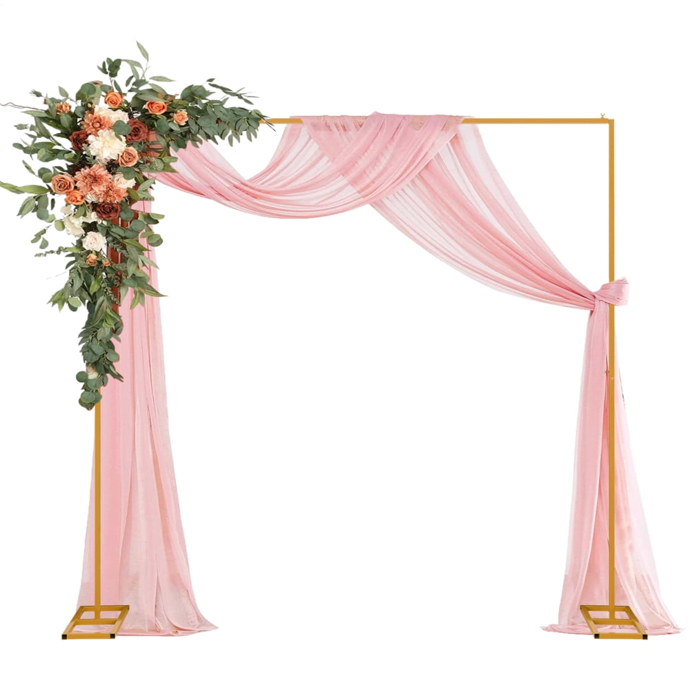 Square Arch Backdrop Stand Heavy Duty Metal Wedding Arch Frame 8X8 Ft ...