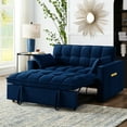 thumbnail image 1 of Square Arms Loveseat - Storage Pockets Included - Apartment Living - Organized Relaxation, 1 of 6
