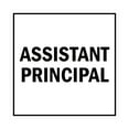 thumbnail image 1 of Square Assistant Principal Sign (White) - Small, 1 of 1