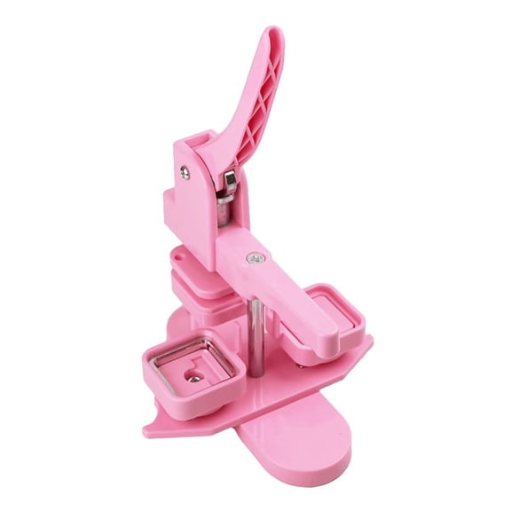 Square Badge Button Maker 50x50mm Machine Rotary Button Press for Refrigerator Magnet Making Button ,Beginner-Friendly