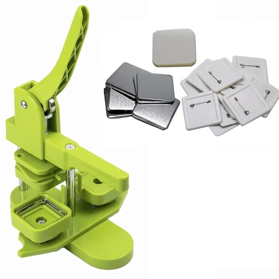 Square Badge Button Maker 50x50mm Manual Press Badge Machine ,Easy to Use