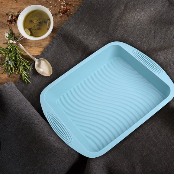 Square Cake Pan 8x8 Inch Nonstick Bakeware for Cakes Lasagnas and Rice Dishes