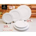 thumbnail image 1 of Square Bamboo And Fine Porcelain Contemporary Dinnerware Set, 1 of 3