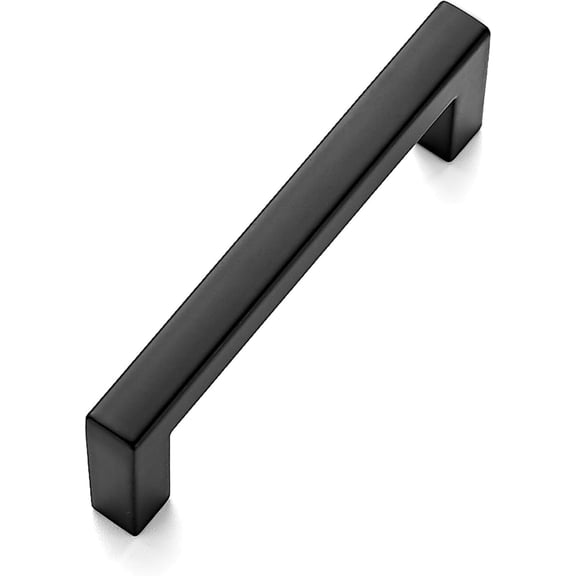 Square Bar 3 Inch Slim Drawer Handles - Matte Black Drawer Pulls