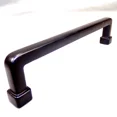 thumbnail image 1 of Square Bar Pull Kitchen Cabinet Handle Black 5 Inches With Hardware New, 1 of 5