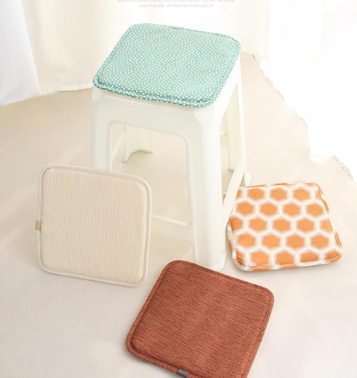Square Bar Stool Seat Cushion With Ties 12 X 12 Inch Breathable Stool Cushi Walmart