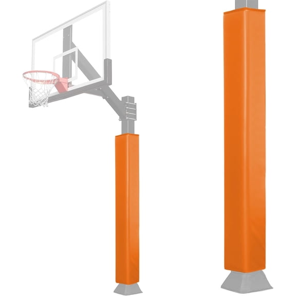 Square Basketball Pole Padding Fits6x6 Inch Pole, Durable 6 Feet Tall Basketball Pole Pad Outdoor and Indoor, UV-Resistant Waterproof Hoop Pads for Protection and Player Safety