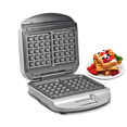 𝟏𝟎𝟎𝟎𝐖 Square Belgian & Classic Waffle Maker 𝟐𝐒𝐥𝐢𝐜𝐞, Waffle Iron with