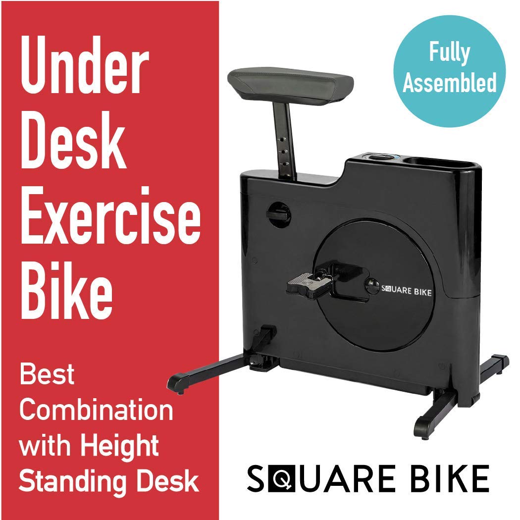 Square Bike Exercise Trainer for Home or Office - Compact Space Saving Bicycle by Daiwa Felicity - image 1 of 7
