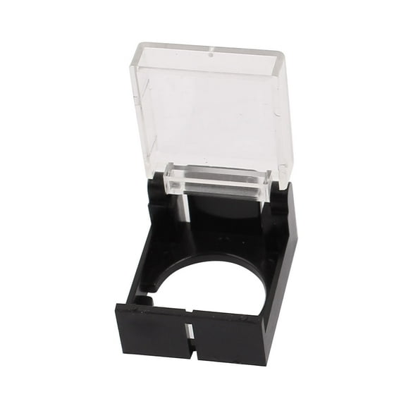 Square Black Clear Plastic Push Button Switch Protector Guard