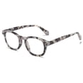 thumbnail image 1 of Square Blue Light Blocking Reading Glasses, Trendy Classic Gray Spring Hinge Readers +1.00 for Women and Men, 1 of 5