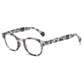 thumbnail image 1 of Square Blue Light Blocking Reading Glasses, Trendy Classic Gray Tortoiseshell Spring Hinge Readers +2.50 for Women and Men, 1 of 5