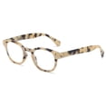 thumbnail image 1 of Square Blue Light Blocking Reading Glasses, Trendy Classic Yellow Tortoiseshell Spring Hinge Readers +1.50 for Women and Men, 1 of 5