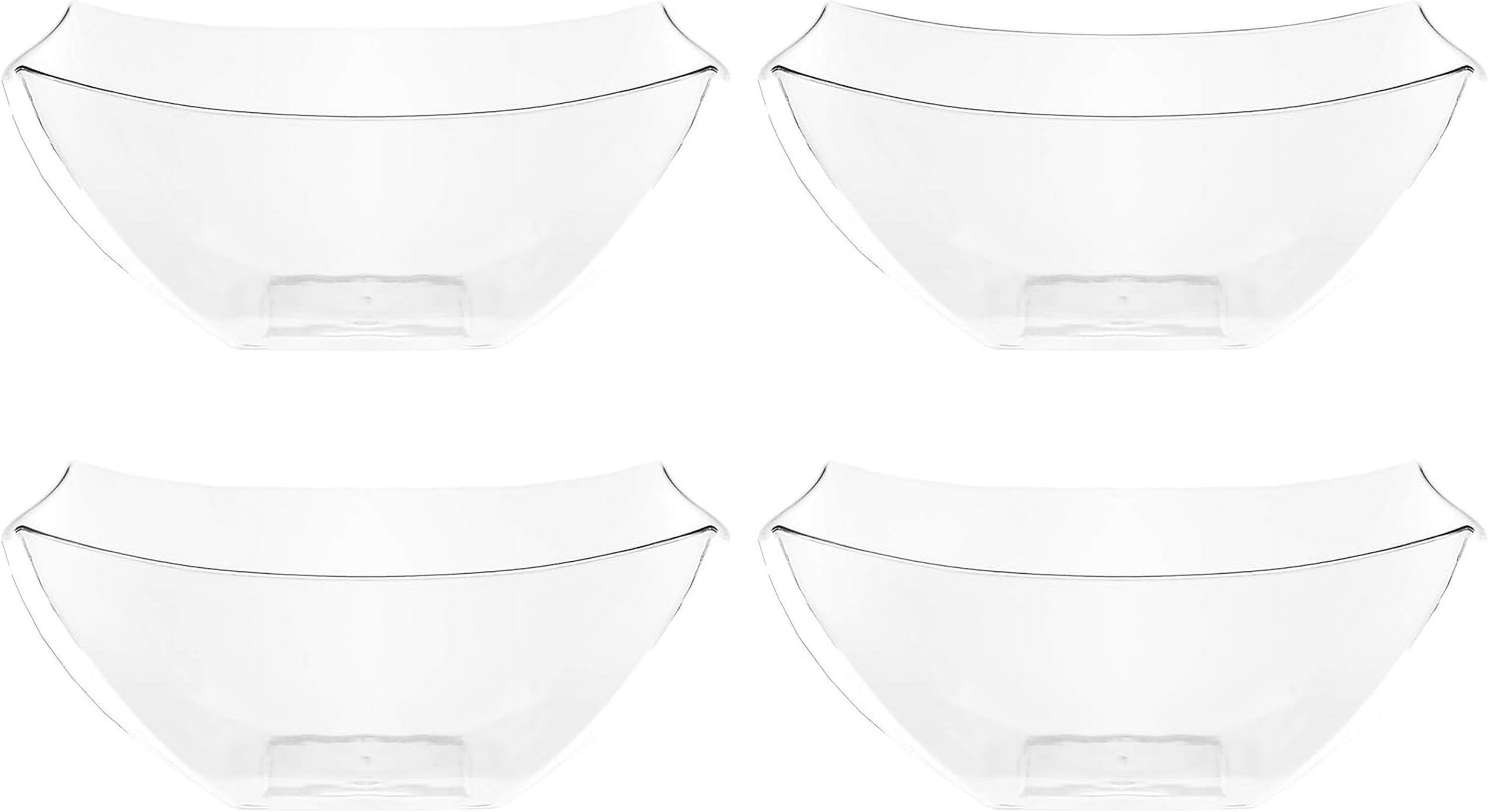 Square Bowls Clear 8oz