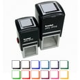 thumbnail image 1 of Square Box Note Doodle Drop Shadow Self-Inking Rubber Stamp Ink Stamper - Black Ink - Small 1 Inch, 1 of 7