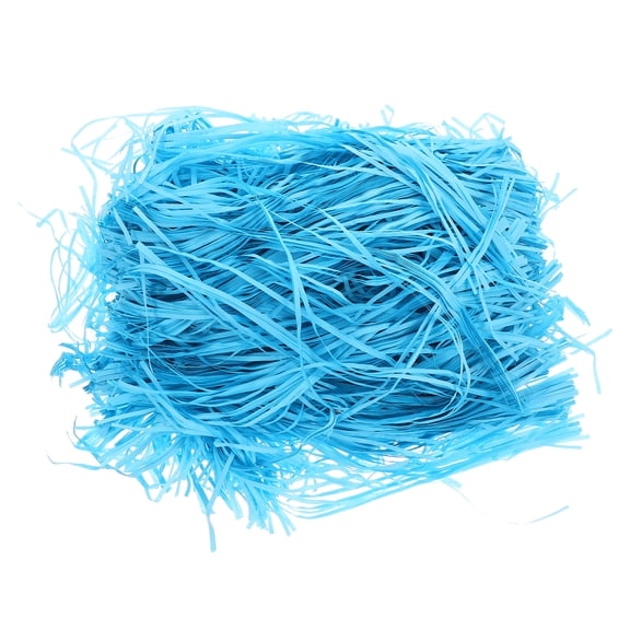 Square Bracket Paper Shredded Paper Raffia 24.00X13.00X8.50CM Sky-blue